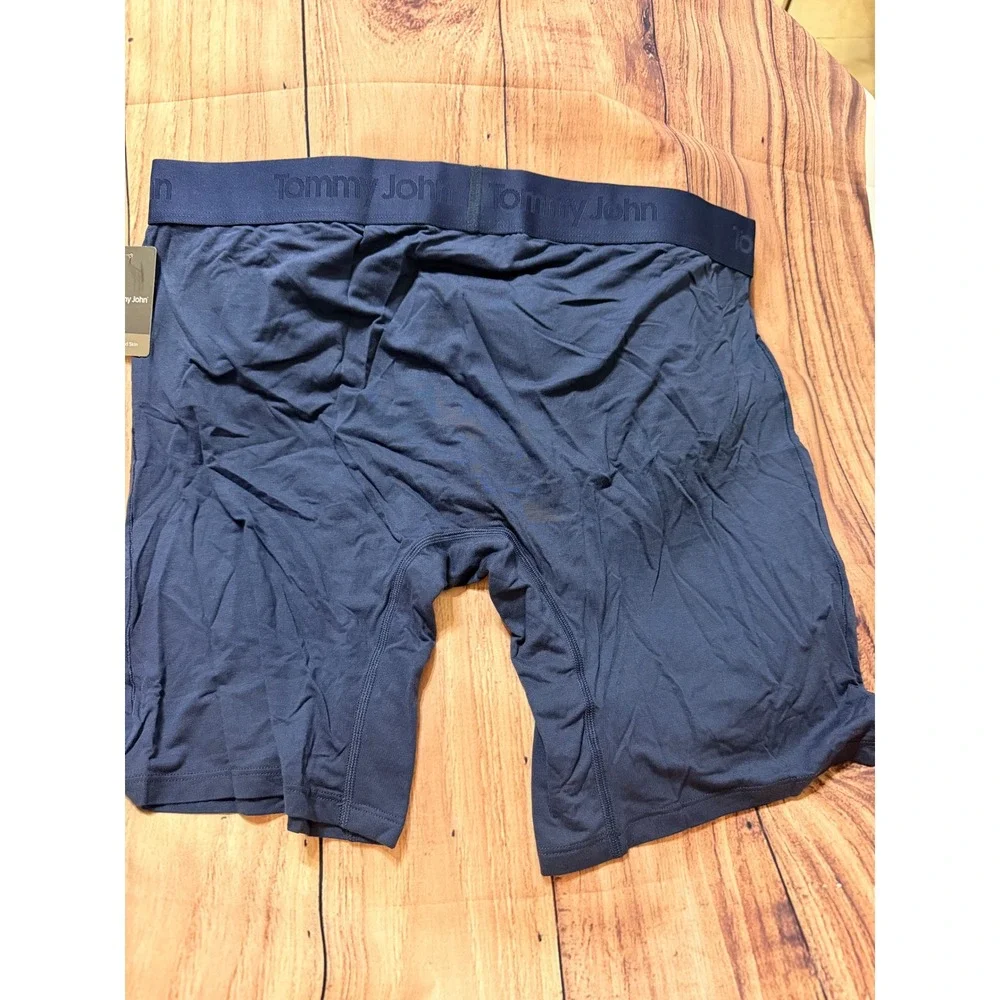 Tommy John Second Skin 8 Inch Boxer Brief Mens XXL Dress Blues Navy 10018571000